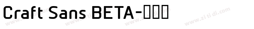 Craft Sans BETA字体转换